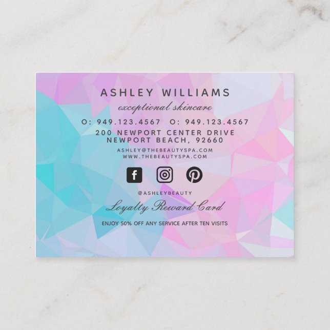 Professional Custom  Business Business Card (Back)
