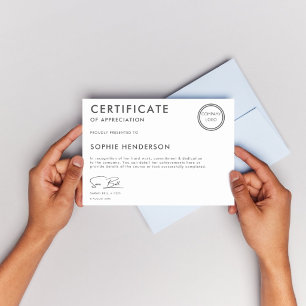 Professional Custom  Business Certificates