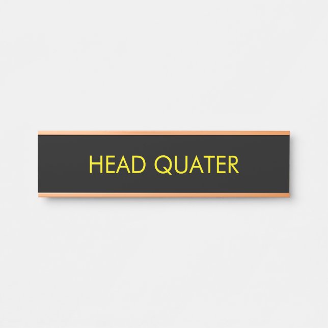 Professional Custom  Business Door Sign (Front)