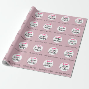 Professional Custom Business Dusty Rose Hue Wrapping Paper