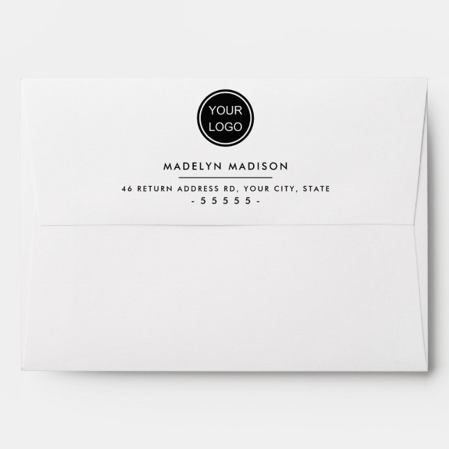 Professional Custom  Business Envelope (Back (Top Flap))