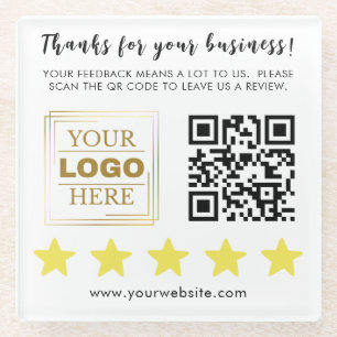 Professional Custom Business Glass Coaster