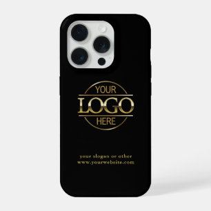 Professional Custom Business Logo Black Minimal iPhone 15 Pro Case