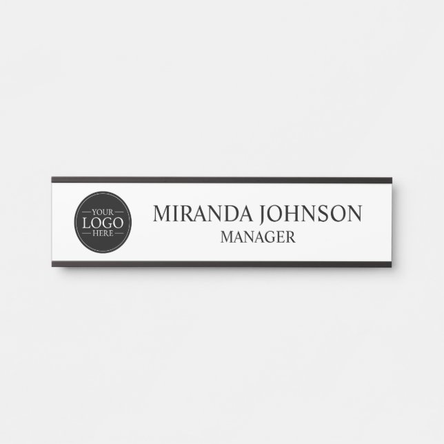 Professional Custom Business Logo Door Sign (Front)