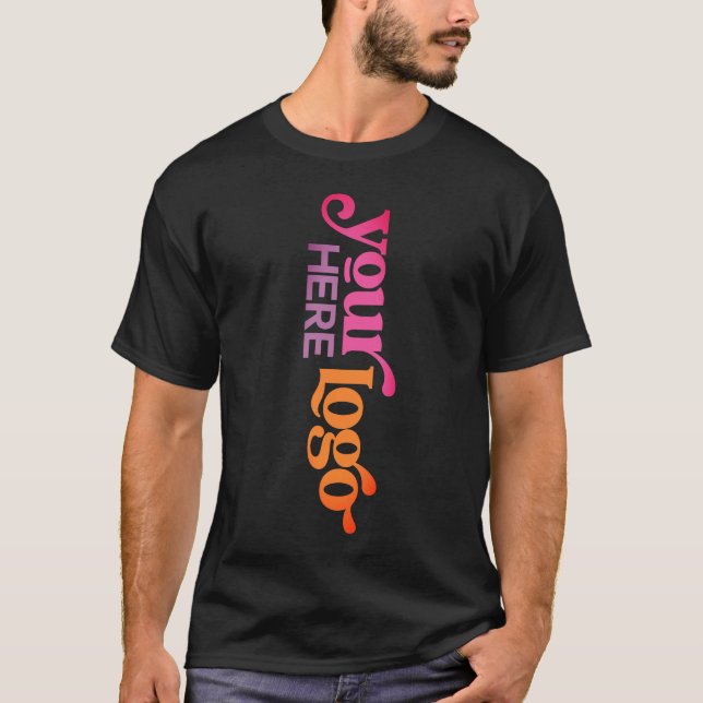 Professional Custom Business Logo Front Back Print T-Shirt (Front)