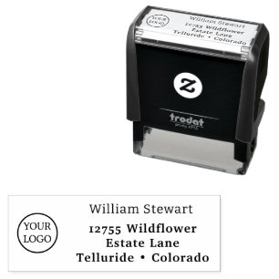 Professional Custom Business Logo Return Address Self-inking Stamp
