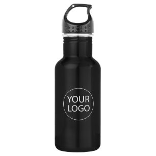 Professional Custom Company Logo Business Black  532 Ml Water Bottle
