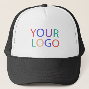 Professional Custom Company Logo Business Black Trucker Hat