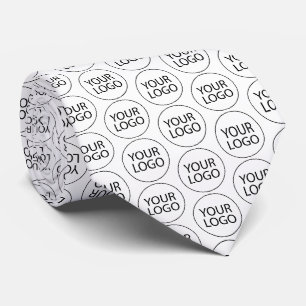 Professional Custom Company Logo Business White Tie