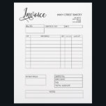 Professional Custom Logo Customer Invoice Letterhead<br><div class="desc">Professional Custom Logo Customer Invoice Letterhead</div>