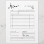 Professional Custom Logo Customer Invoice Letterhead<br><div class="desc">Professional Custom Logo Customer Invoice Letterhead</div>