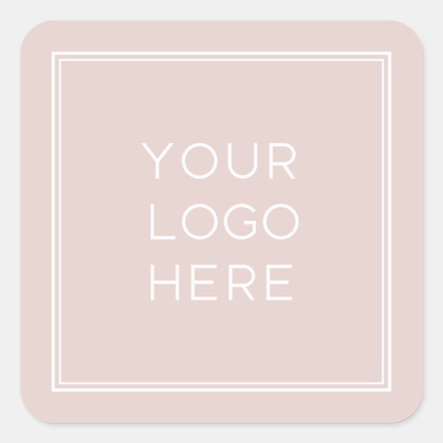 Professional Custom Logo | Simple and Minimalist Square Sticker (Front)