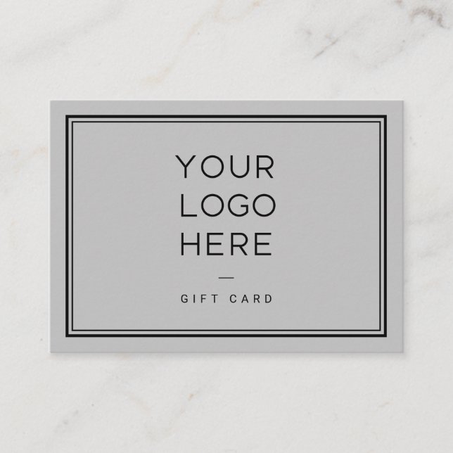 Professional Custom Logo | Simple Gift Certificate (Front)