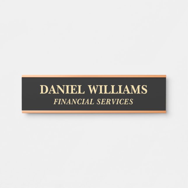 Professional Custom Name Plate Office Door Sign (Front)