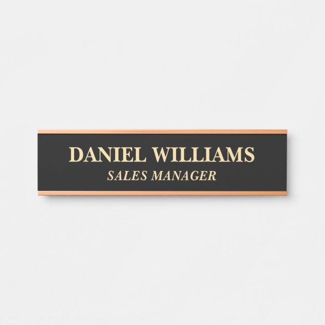 Professional Custom Name Plate Office Door Sign (Front)