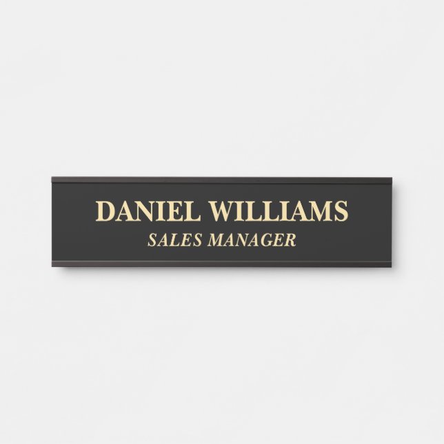 Professional Custom Name Plate Office Door Sign (Front)