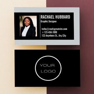 Professional Custom Picture Modern Minimalist Business Card