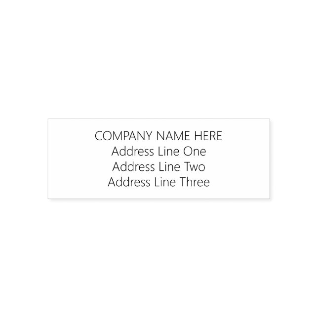 Professional Custom Stamp for Office Name & Addres (Design)