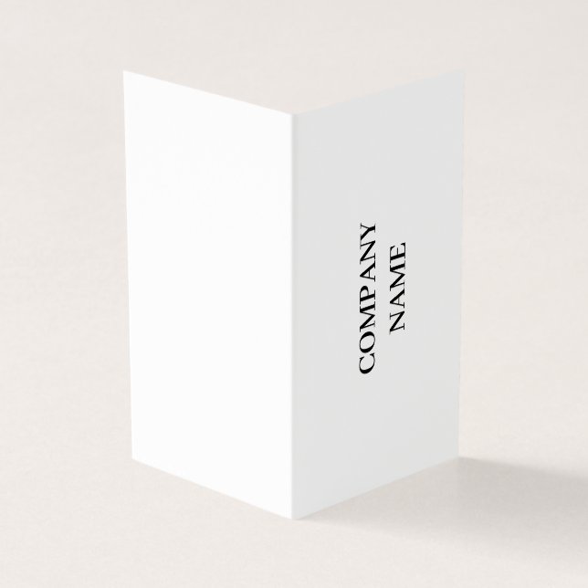 Professional Custom Vertical Book Fold Folded  Business Card (Outside)