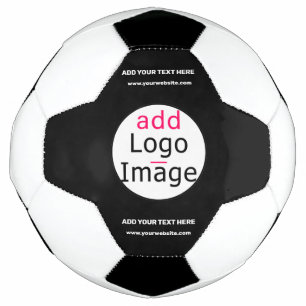 Professional Customizable Business Black White Soccer Ball