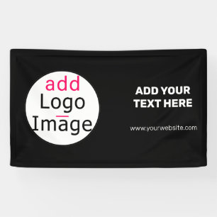 Professional Customizable Business  Brand Black   Banner