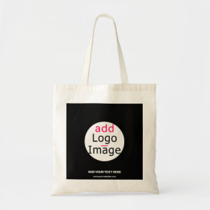Professional Customizable Business Brand Black Tote Bag