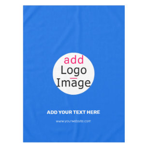 Professional Customizable Business Brand Blue Tablecloth