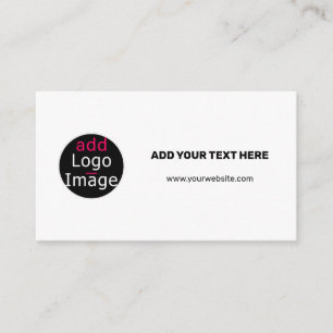 Professional Customizable Business Chic White Enclosure Card