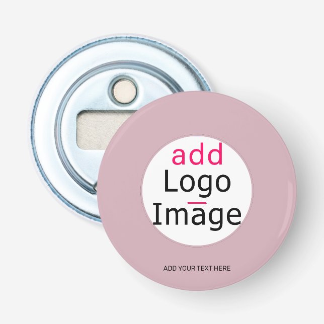 Professional Customizable Business Dusty Rose Hue Bottle Opener (Front)