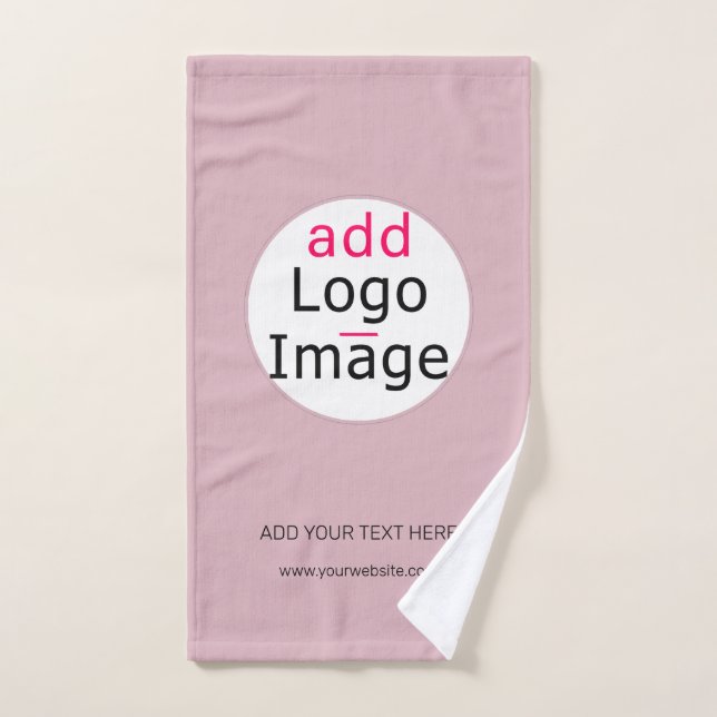 Professional Customizable Business Dusty Rose Hue Hand Towel (Hand Towel)
