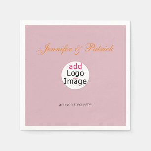 Professional Customizable Business Dusty Rose Hue Napkin