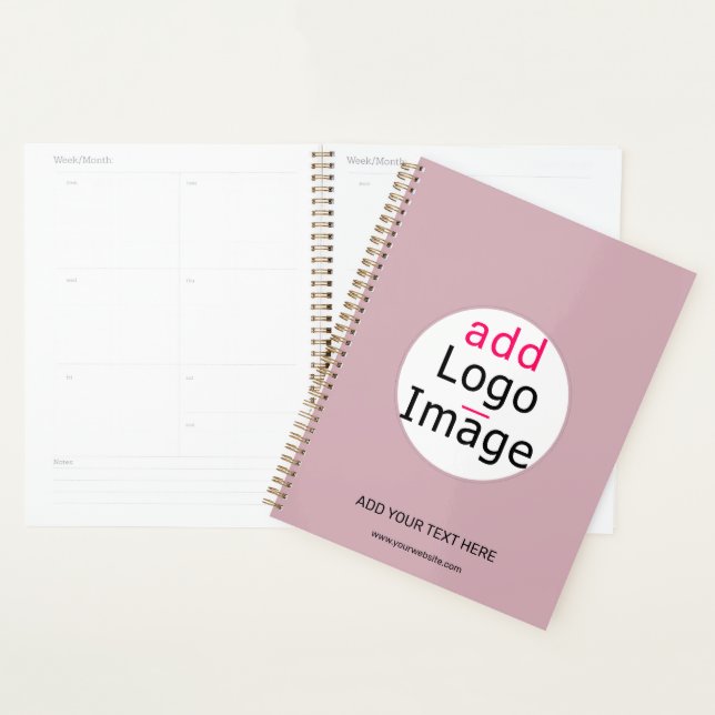 Professional Customizable Business Dusty Rose Hue  Planner (Display)