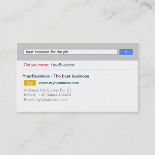 Professional Customizable Google Business Card