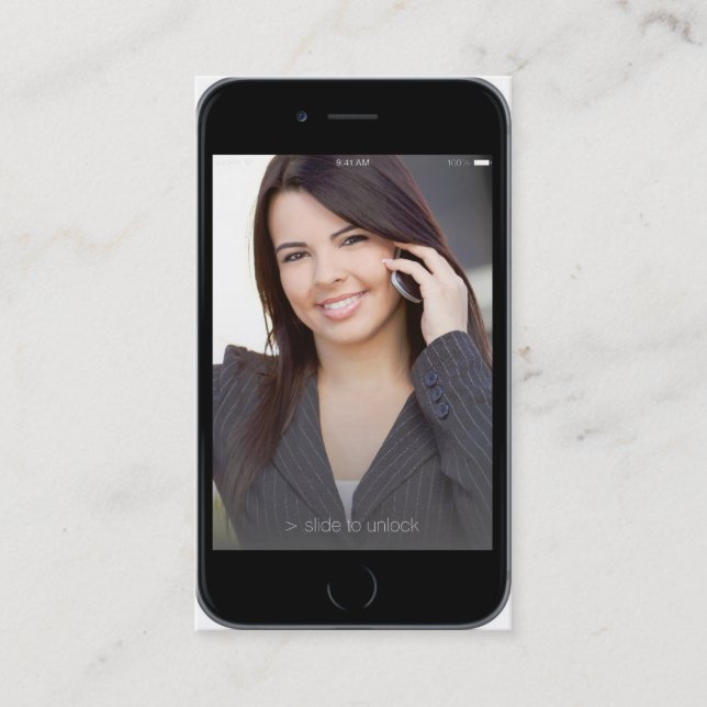 Professional Customizable iPhone 6 Business Card (Front)