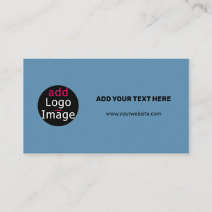 Professional Customizable Stylish Dusty Blue Enclosure Card