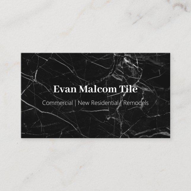Professional Customizable Tile Business Cards  (Front)