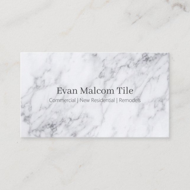 Professional Customizable Tile Business Cards (Front)