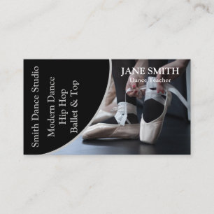 Professional Dance Studio Instructor Template  Business Card