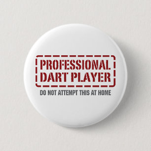 Professional Dart Player 2 Inch Round Button