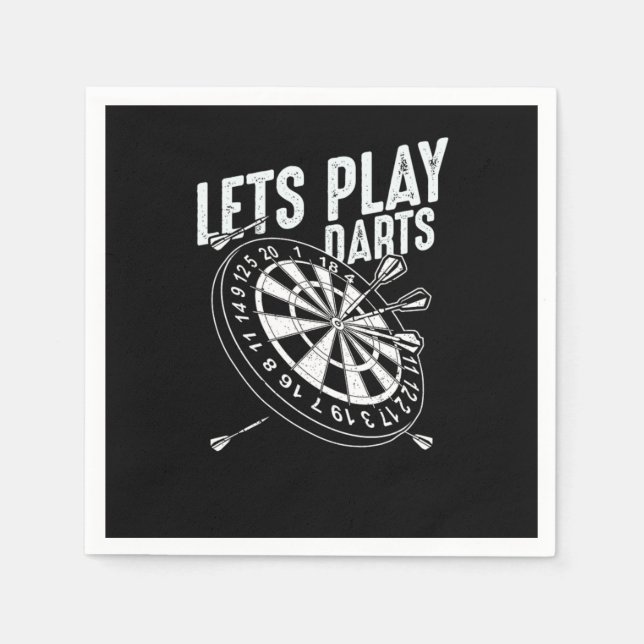 Professional Dart Thrower Darts Throwing Pub Game  Napkin (Front)