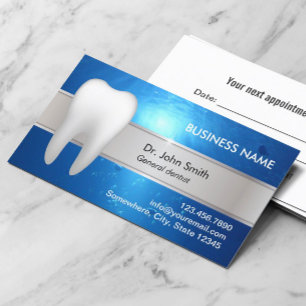 Professional Dental Appointment Card