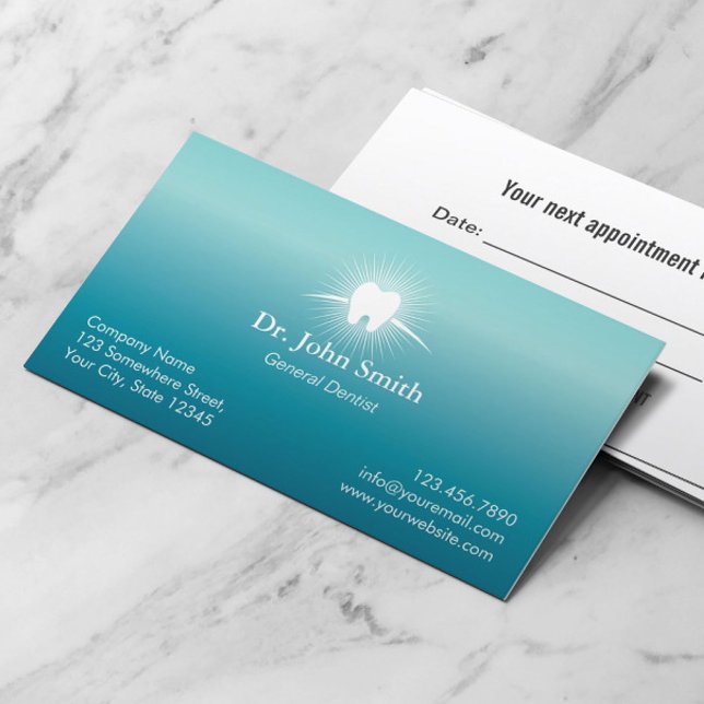Professional Dental Care Dentist Appointment Card (Creator Uploaded)