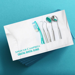 Professional Dental Office Supplies Dentist Business Card