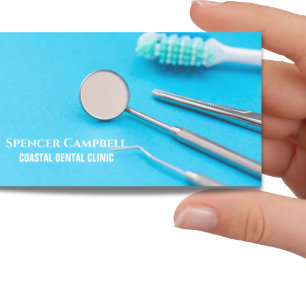 Professional Dental Office Supplies Dentist Business Card