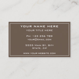 Professional Design Custom Colours Business Card