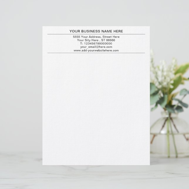 Professional Design Your Company Office Letterhead (Standing Front)