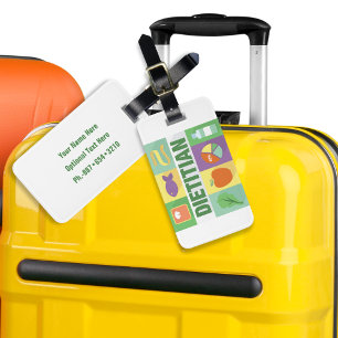 Professional Dietician Iconic Designed Luggage Tag