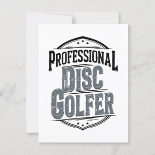 Professional Disc Golfer Disc Golf Postcard