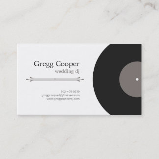 Professional DJ Business Card