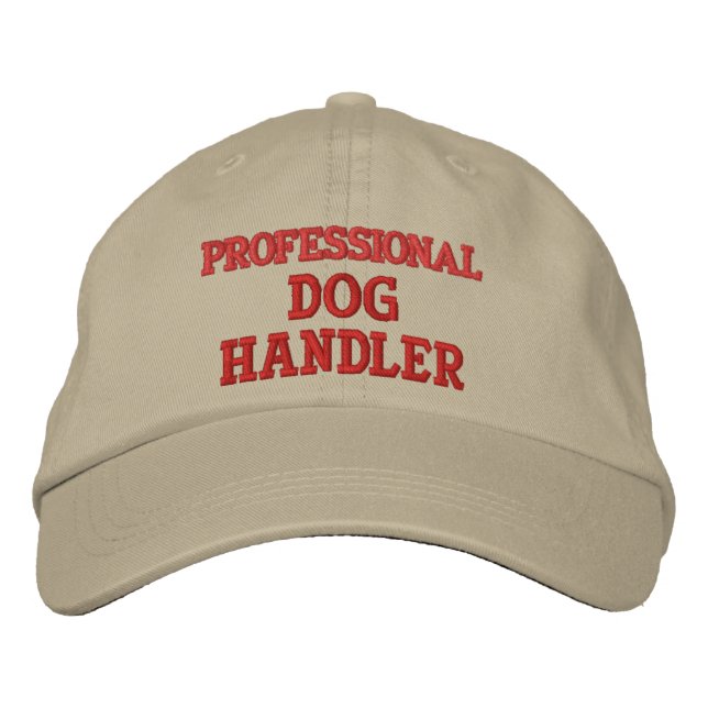 PROFESSIONAL DOG HANDLER EMBROIDERED HAT (Front)